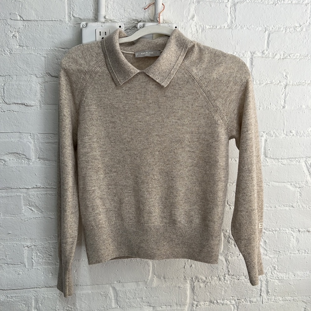 Everlane collared cashmere sweater